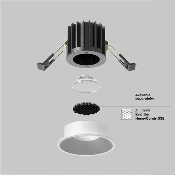 Встраиваемый светильник Раунд / Round 7 Вт 4000 К 50° Technical dl058-7w4k-w