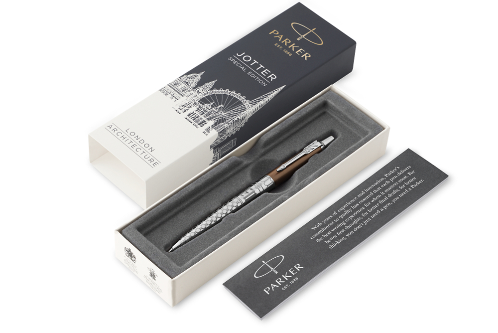 Шариковая ручка Parker Jotter K175 London Architecture Gothic Bronze