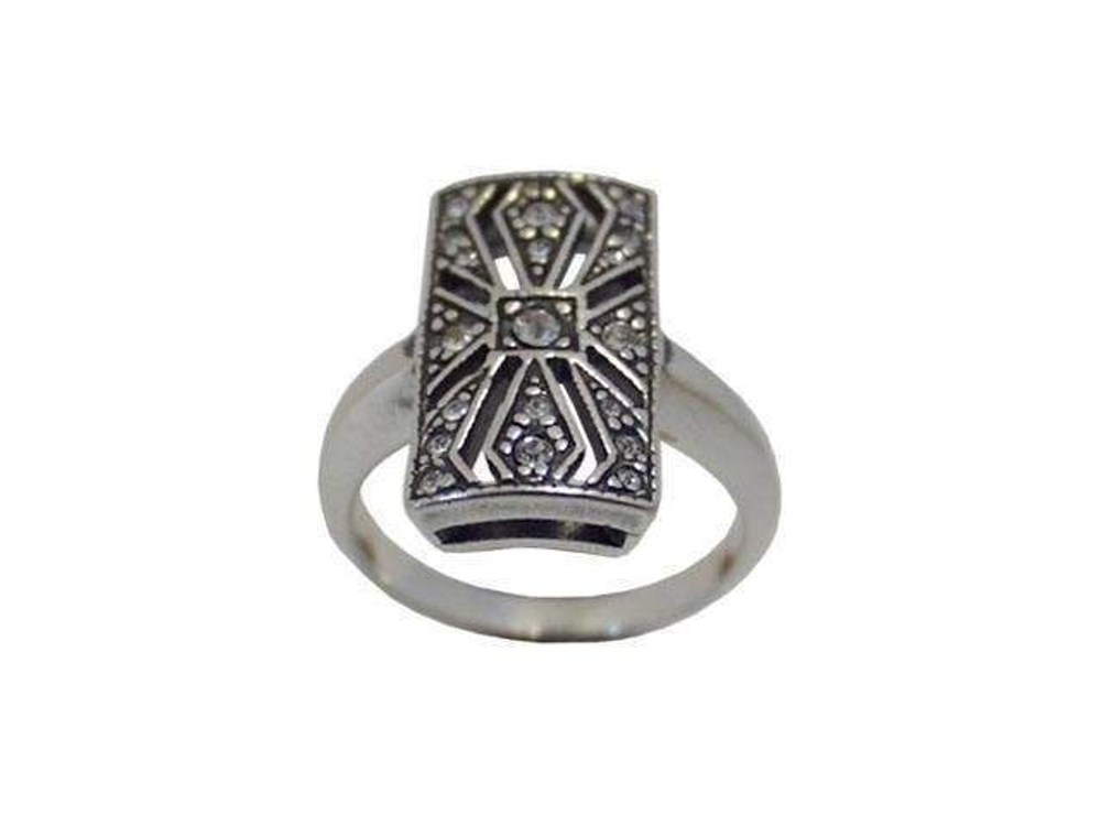 "Скарлет" кольцо в серебряном покрытии из коллекции "Леди" от Jenavi