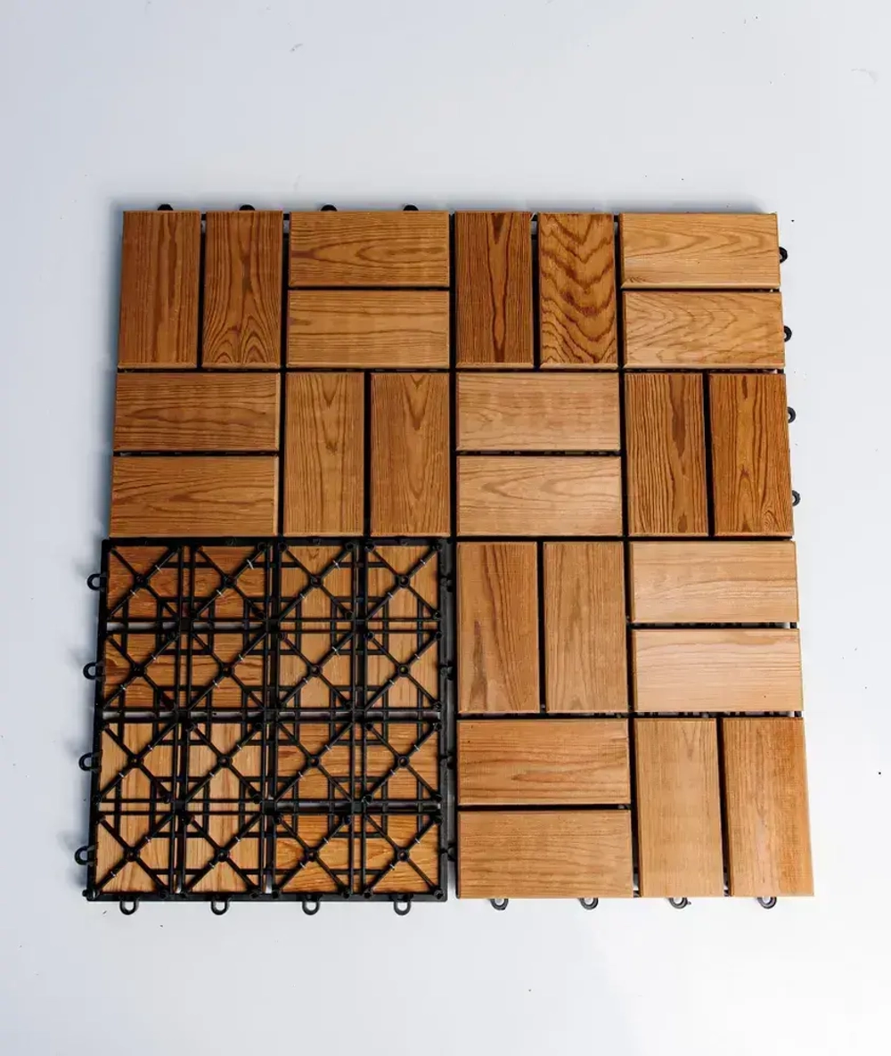 Пол для бани, Садовая дорожка для сада дачи огорода, Плитка напольная деревянная, модульное покрытие для отделки балкона