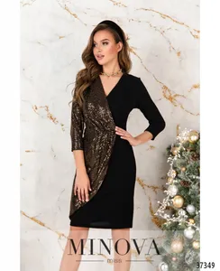 Платье 1153-золото Minova