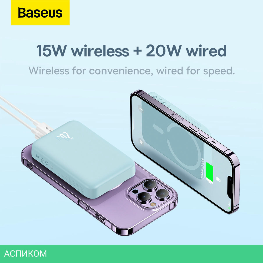 Портативное зарядное устройство Baseus PPCXM10 Blue (PPCX110103)
