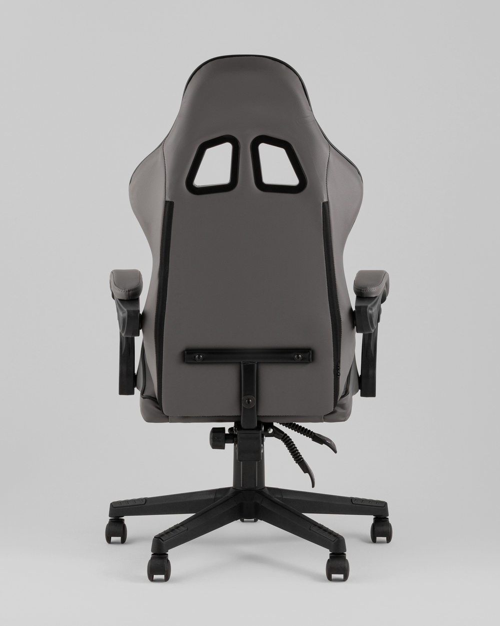 Кресло спортивное TopChairs Commander серо-черный