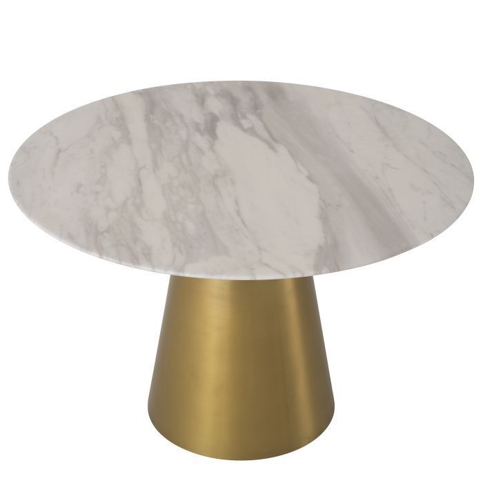 Стол обеденный Eichholtz Nathan brushed brass finish 115541