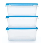 Комплект контейнеров для замораживания продуктов, 3 шт, 1,0л прямоугольный Морозко