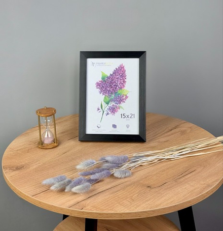 Фоторамка 15х21 см, черная, арт. 1521.119411