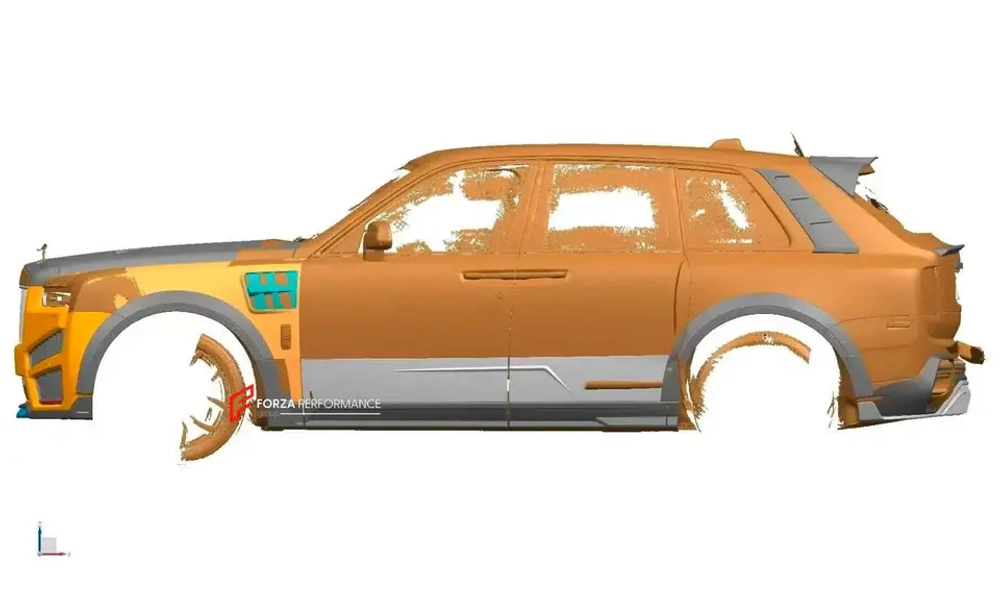 Обвес переделка для ROLLS-ROYCE CULLINAN СЕРИИ 1 2018 - 2025 в ROLLS-ROYCE CULLINAN СЕРИИ 2 РЕСТАЙЛИНГ Ролс Ройс Куллинан