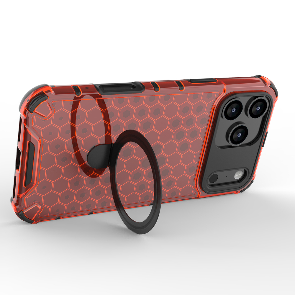 Прозрачный чехол Honeycomb Stand Case для iPhone 17 Pro Max