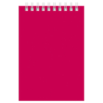 Блокнот BG "Для конференций" на спирали, А6, 60 листов в клетку, бордовый