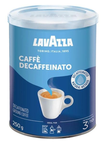 Кофе молотый Lavazza Caffe Decaffeinato банка 250 г