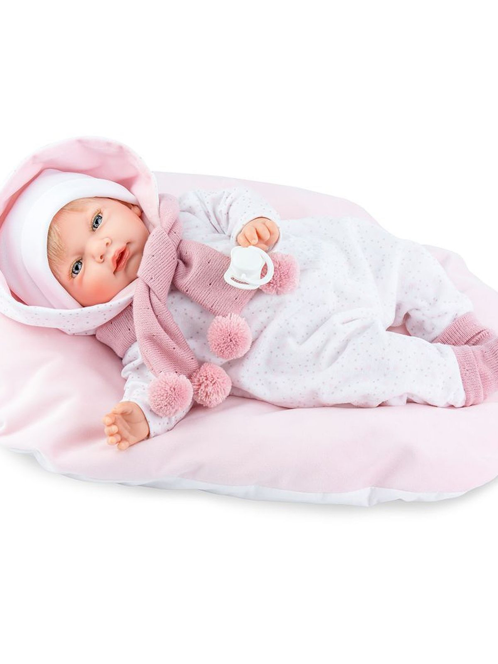 Кукла Marina and Pau 42cм Baby с подушкой в пакете (M730K)