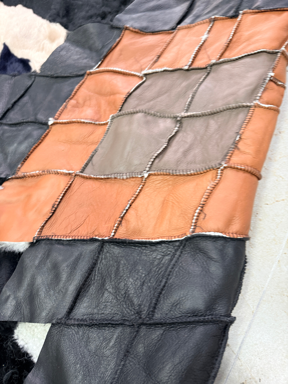 Покрывало меховое ковер из шкуры овчины