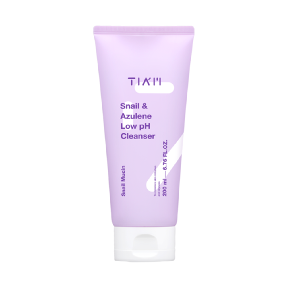 Гель для умывания с муцином улитки и азуленом TIAM Snail & Azulene Low pH Cleanser, 200 мл