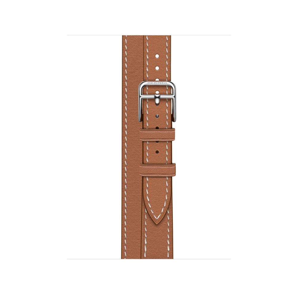 Apple Watch Hermès - 41mm Gold Swift Leather Attelage Double Tour