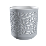 Кашпо "Leaves" (2,5л.) Цв. Серый/Белый (КШ-9576)