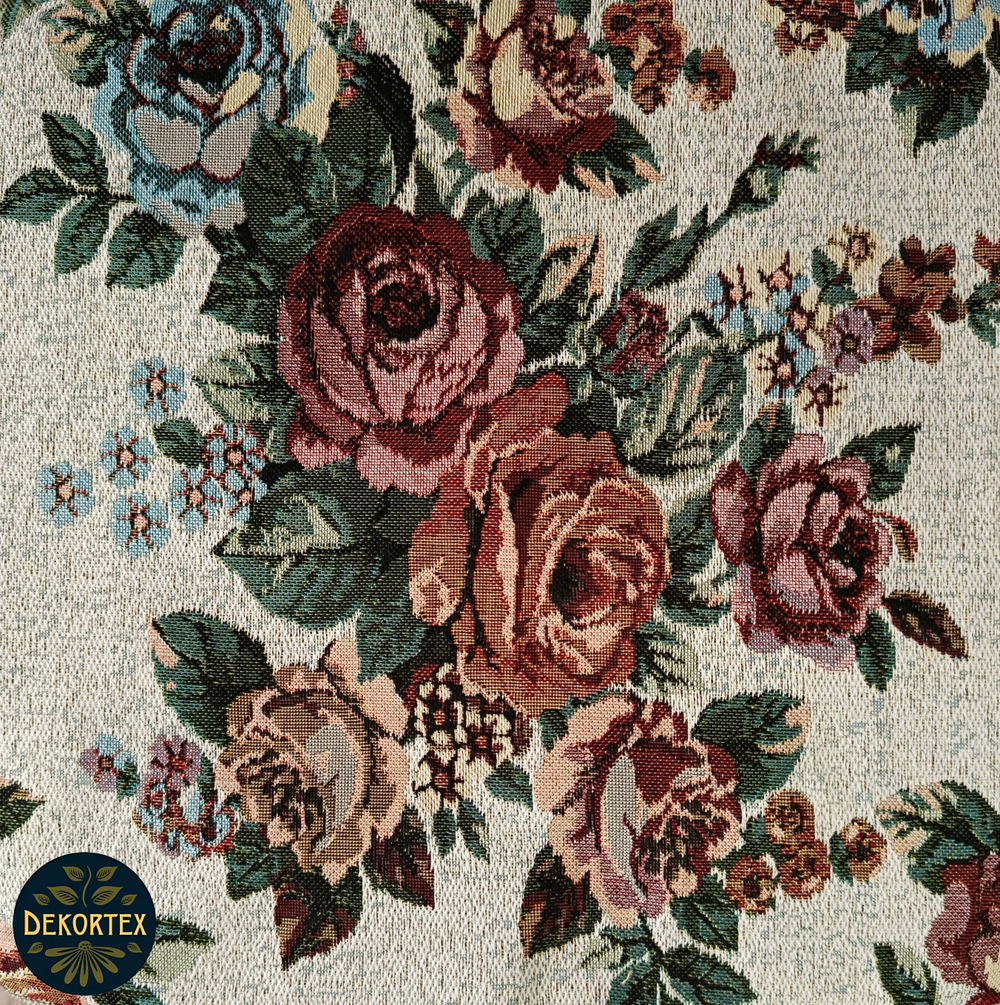 Набор чехлов на табурет из гобелена Букет (33х33 см) - 2шт