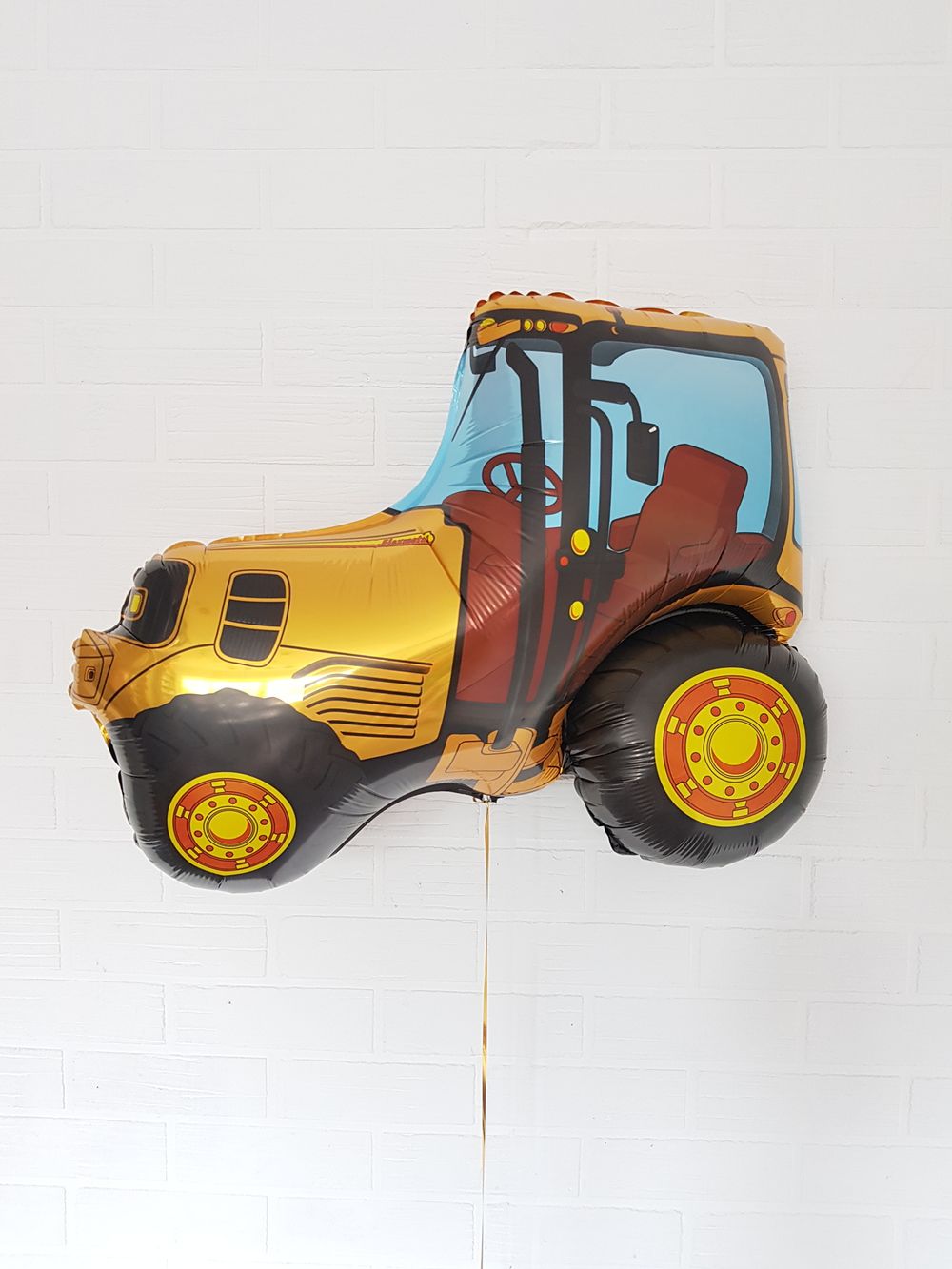 Шар фигура Трактор желтый (FM), 37"/94 см 