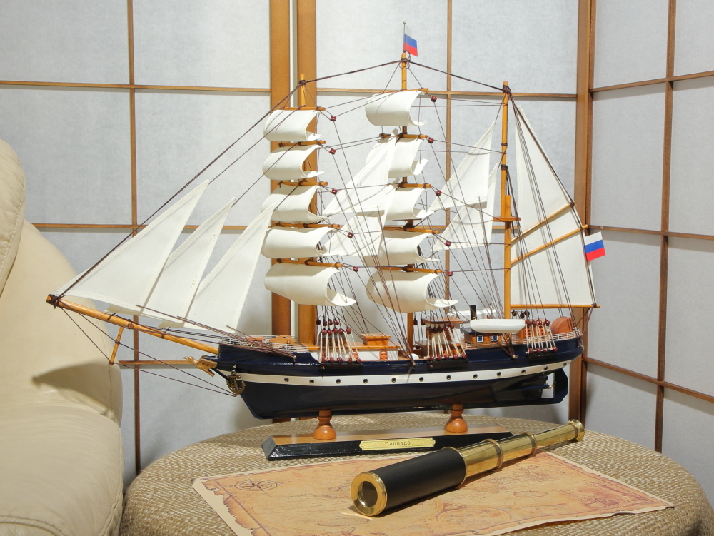 Модель парусника ''Паллада''