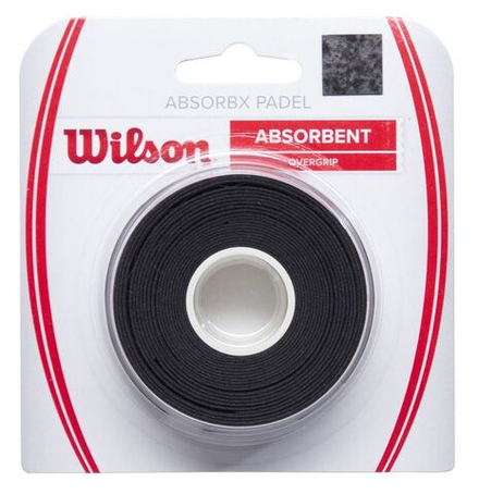 Wilson AbsorbX Overgrip Padel 3P - black