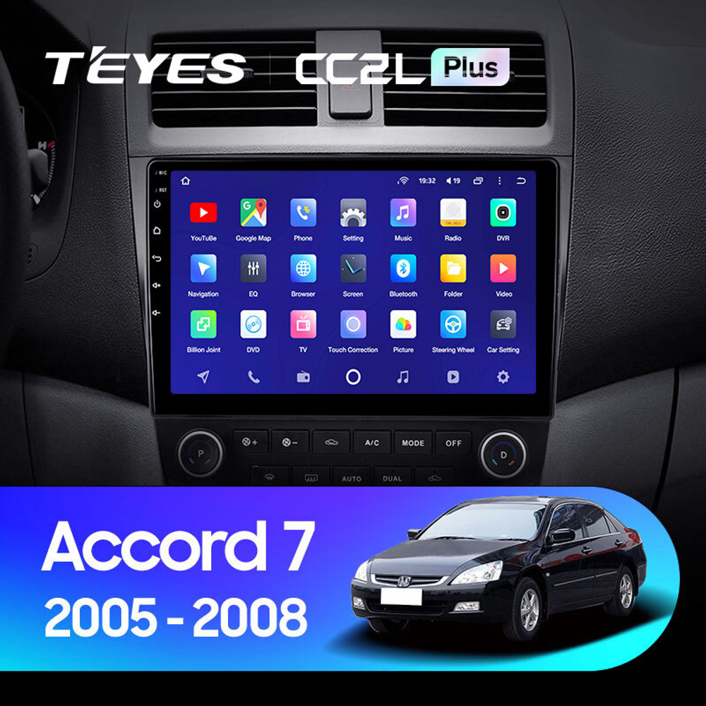Teyes CC2L Plus 10,2" для Honda Accord 7 2005-2008