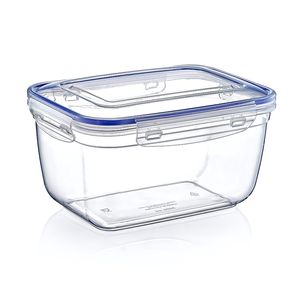 Контейнер для продуктов 3л герметичный прямоугольный глубокий