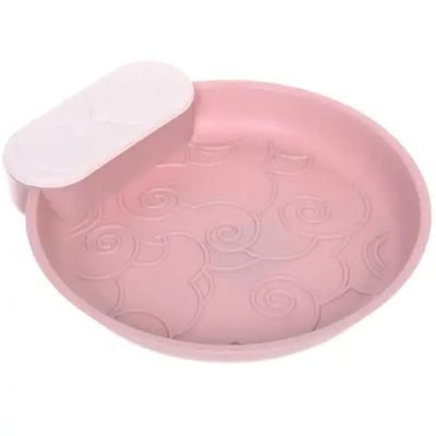 Тарелка пластиковая «SEGRETO» 22*23,5*3,5см пыльная роза