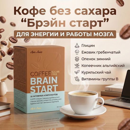 Кофе без сахара "Брэйн старт" (BRAIN START)