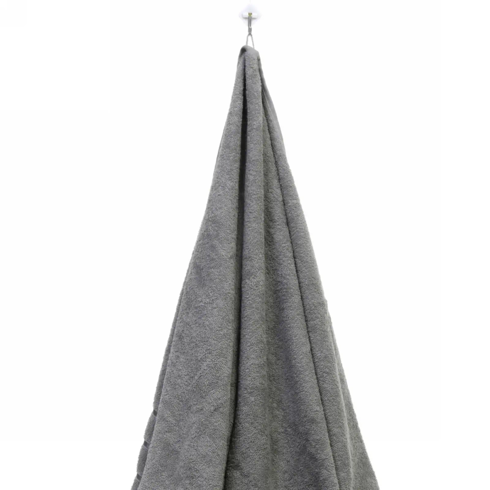 Полотенце махровое 70*140см «LUNA» цвет серый 10330 плотность 360гр/м2 с петелькой-подвесом