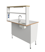 Стол пристенный химический с рабочей поверхностью из ламината