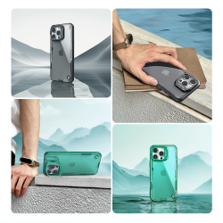 Чехол тонированный от Nillkin с металлической крышкой на iPhone 16 Pro Max, серия Iceblade Prop Case (Hollow Version) (версия с открытой камерой)
