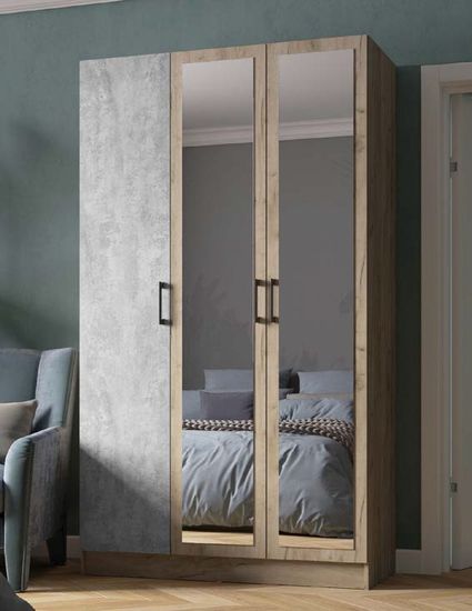 Шкаф ВЕГАС 1200 дуб крафт серый / цемент