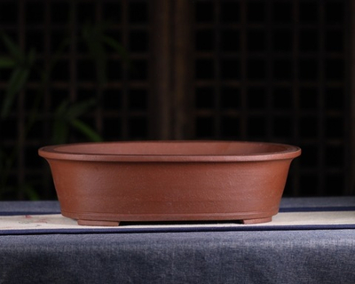 Состаренный неглазурованный горшок для бонсай высокого качества (исинская керамика) | 40.0*32.0*11.0