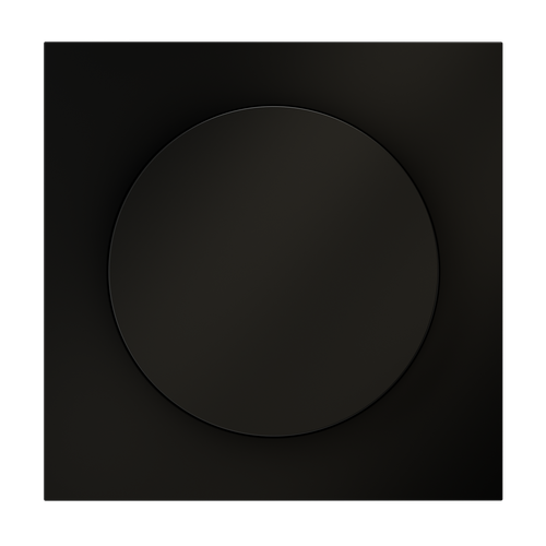 Накладка для светорегулятора поворотно-нажимного, S70 (черный матовый)