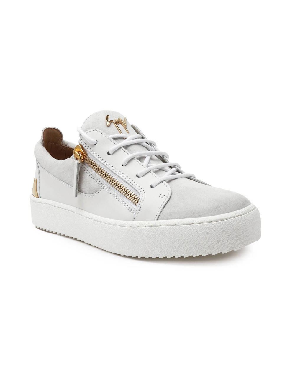 Кожаная кроссовка Giuseppe Zanotti - белый(RM30016)