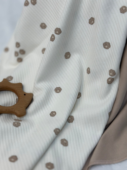 Пелёнка Лапки Рубчик Экрю 85*130 RinaAmari