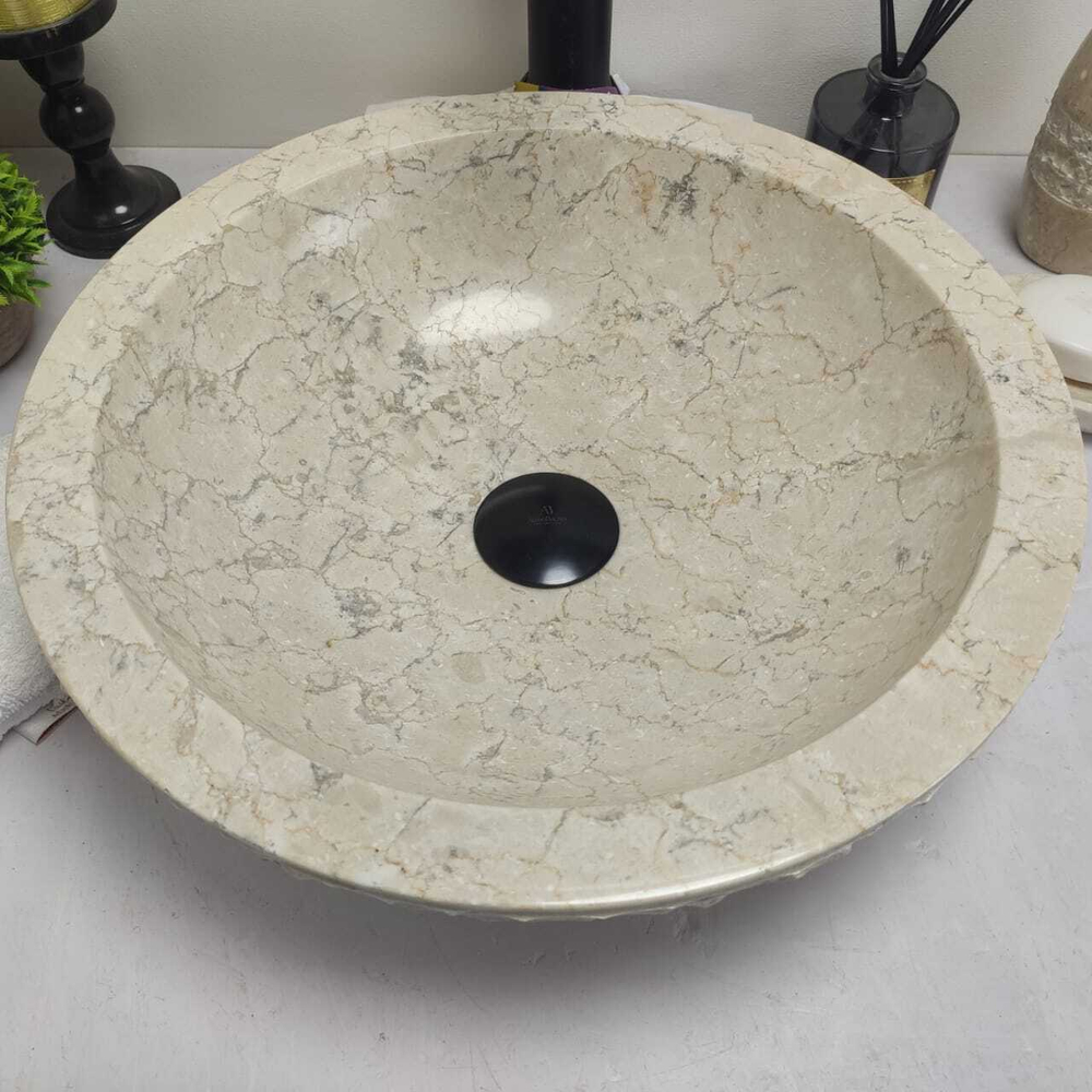 Раковина из мрамора Bowl Cream Marmo Small BM-60579 40*40*12