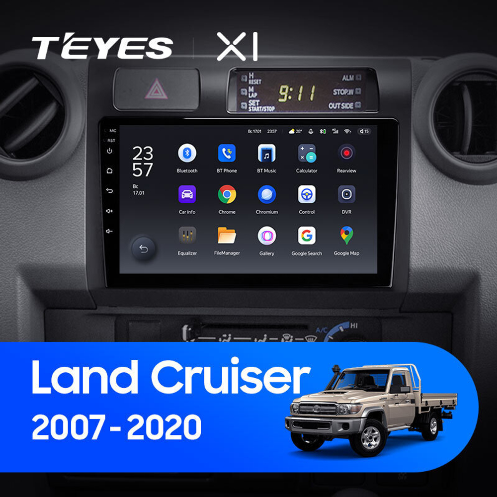 Teyes X1 9" для Toyota Land Cruiser 70 2007-2020