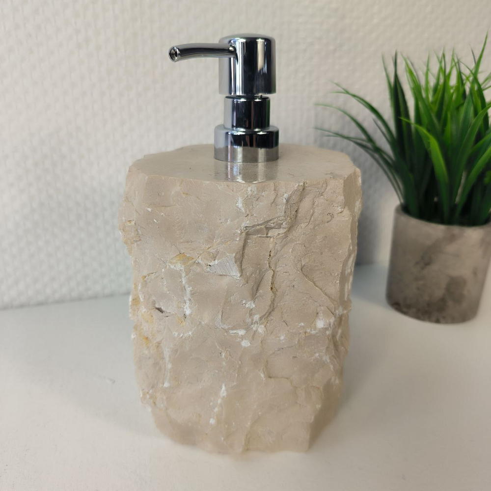 Дозатор для мыла из мрамора Cream Erozy DM-65299 (15см*12см) 0893