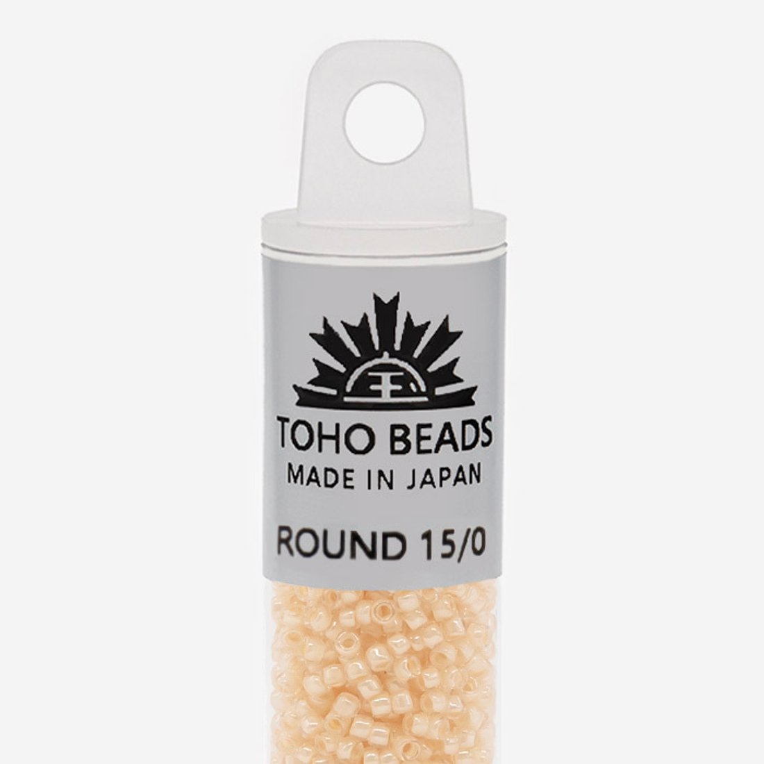 Японский бисер TOHO Round 15/0 (№352), окрашенный изнутри прозрачный
