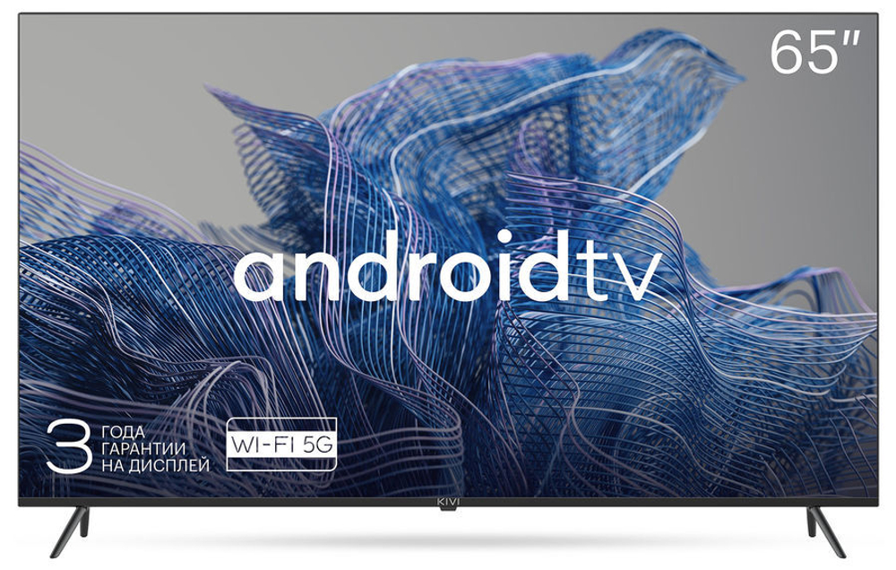 Телевизор LED Kivi 65" 65U740NB черный 4K Ultra HD 60Hz DVB-T DVB-T2 DVB-C WiFi Smart TV