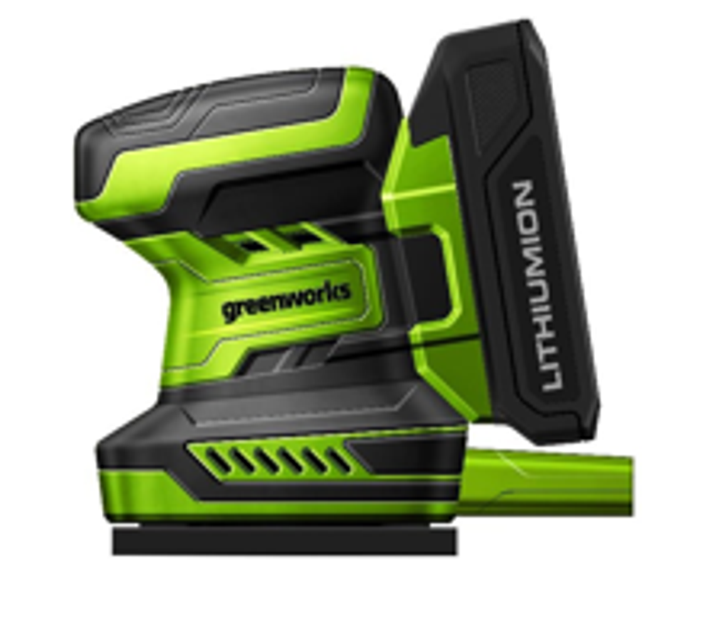 Плоскошлифовальная машина аккумуляторная Greenworks G24SS14, 3100507,24 В, без АКБ и ЗУ