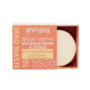 Твердый шампунь Sea buckthorn & citrus восстанавливающий, 50 гр.