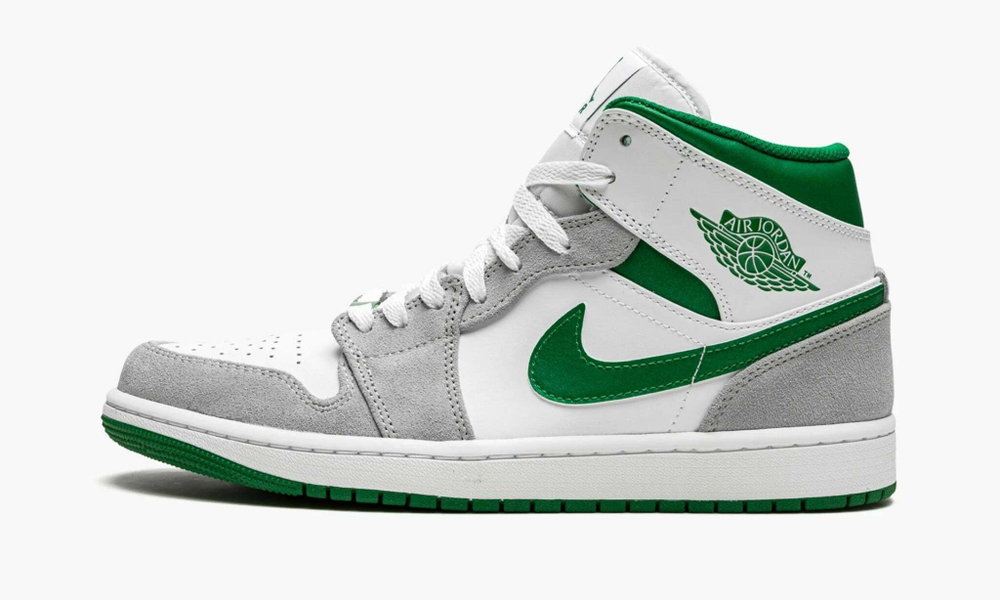 Air Jordan 1 Mid SE "Grey / Pine Green / White"