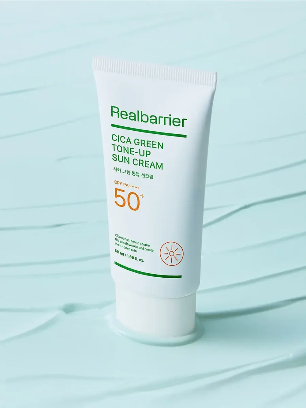 Real Barrier Успокаивающий солнцезащитный крем SPF50 Cica Green Tone-Up Sun Cream 50 мл