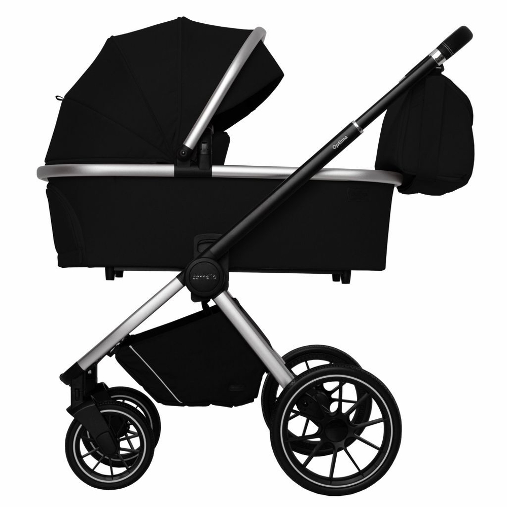 Коляска 2 в 1 Carrello Optima CRL-6503 / 2021, Leather Black (Черный)