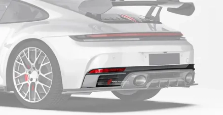 Карбоновая замена верхней части заднего диффузора для PORSCHE 911 992.2 CARRERA 2025+