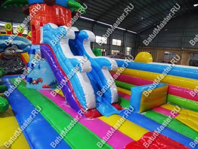 Коммерческий надувной батут "На морском дне" 15*7*8 м