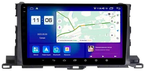 Магнитола для Toyota Highlander 3 U50 2013-2020 - Parafar PF467RN2K на Android 13, Быстрая, QLED+2K, CarPlay, 4G SIM-слот
