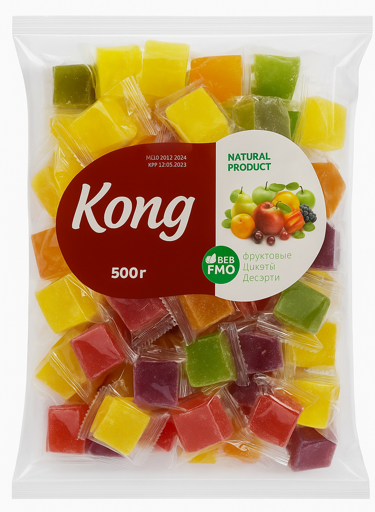 Фруктовые кубики (Вьетнам) 500 гр.