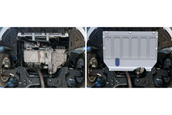 Защита картера и КПП Rival для Chery Arrizo 6 Pro 2022-н.в./Arrizo 7 2014-2016/Kaiyi E5 2021-н.в./Omoda S5 2022-н.в, алюминий 3 мм, с крепежом, штампованная, 333.0933.1